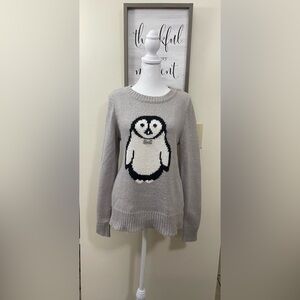 LC Lauren Conrad Women’s Knit Sweater Pullover Penguin Size Small.